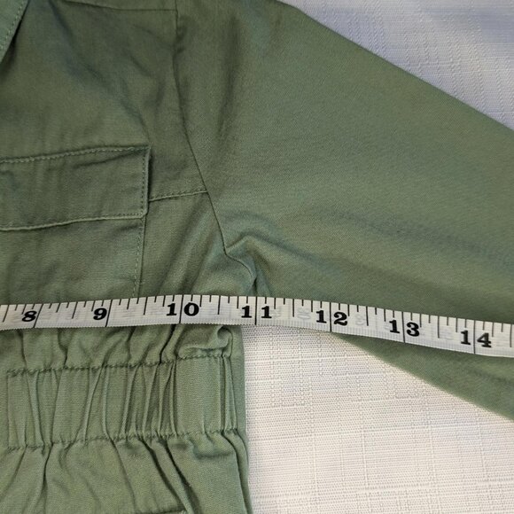 7 For All Mankind Girls‎ Cargo Green Zip up Jacket - Picture 5 of 9